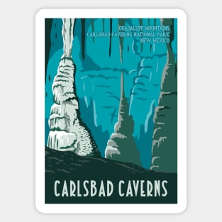 WPA Poster of Carlsbad Caverns National Park Sticker